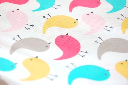 Fabric happy little bird