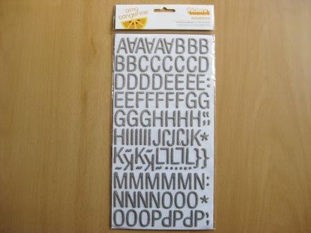 alfabetos adhesivos scrapbooking thickers Amy Tangerine goodness