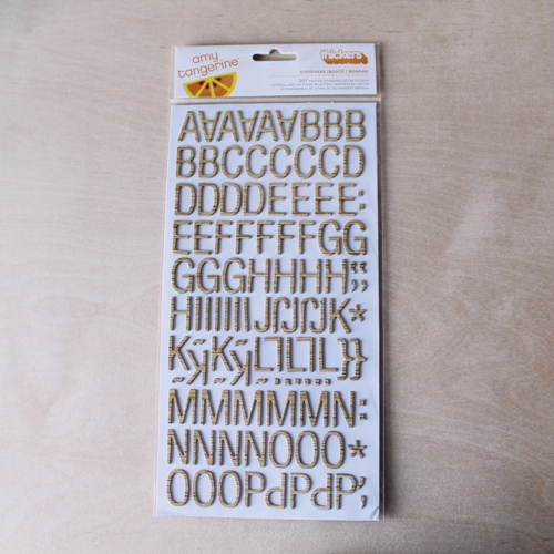  Letras adhesivas pequeñas de madera metálicas, letras del  alfabeto A-Z, etiquetas para manualidades : Productos de Oficina