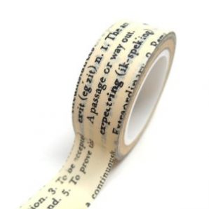cinta adhesiva decorativa diccionario