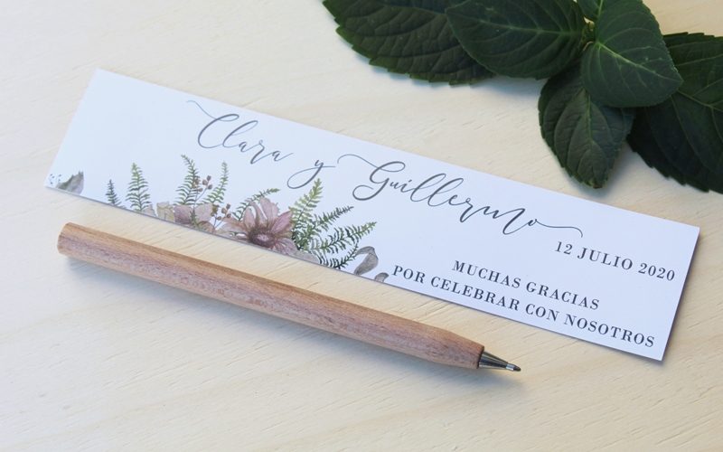 bolígrafos de madera detalles de boda